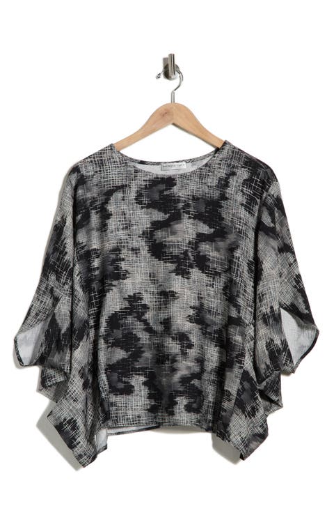 Printed Cocoon Top