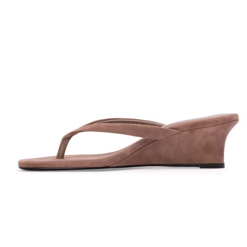Black Suede Studio Easy 50 Wedge In Brown