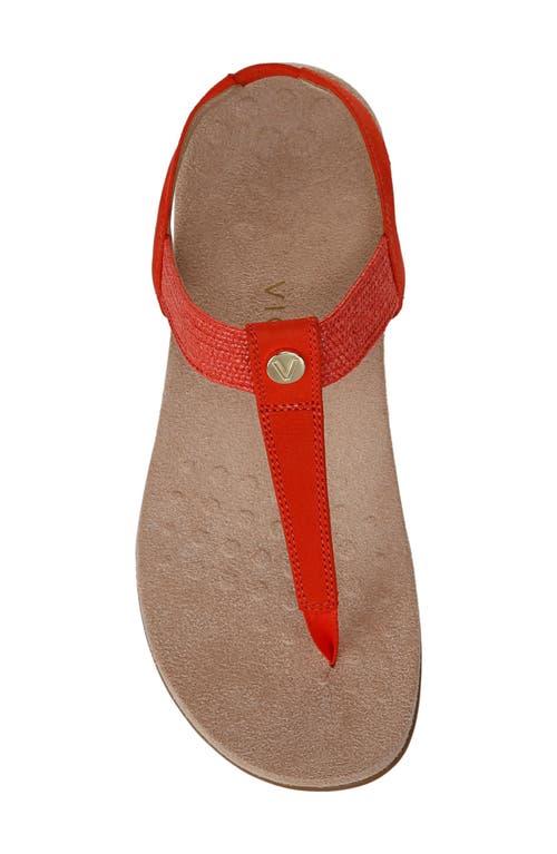 Vionic Brea T-strap Sandal In Red