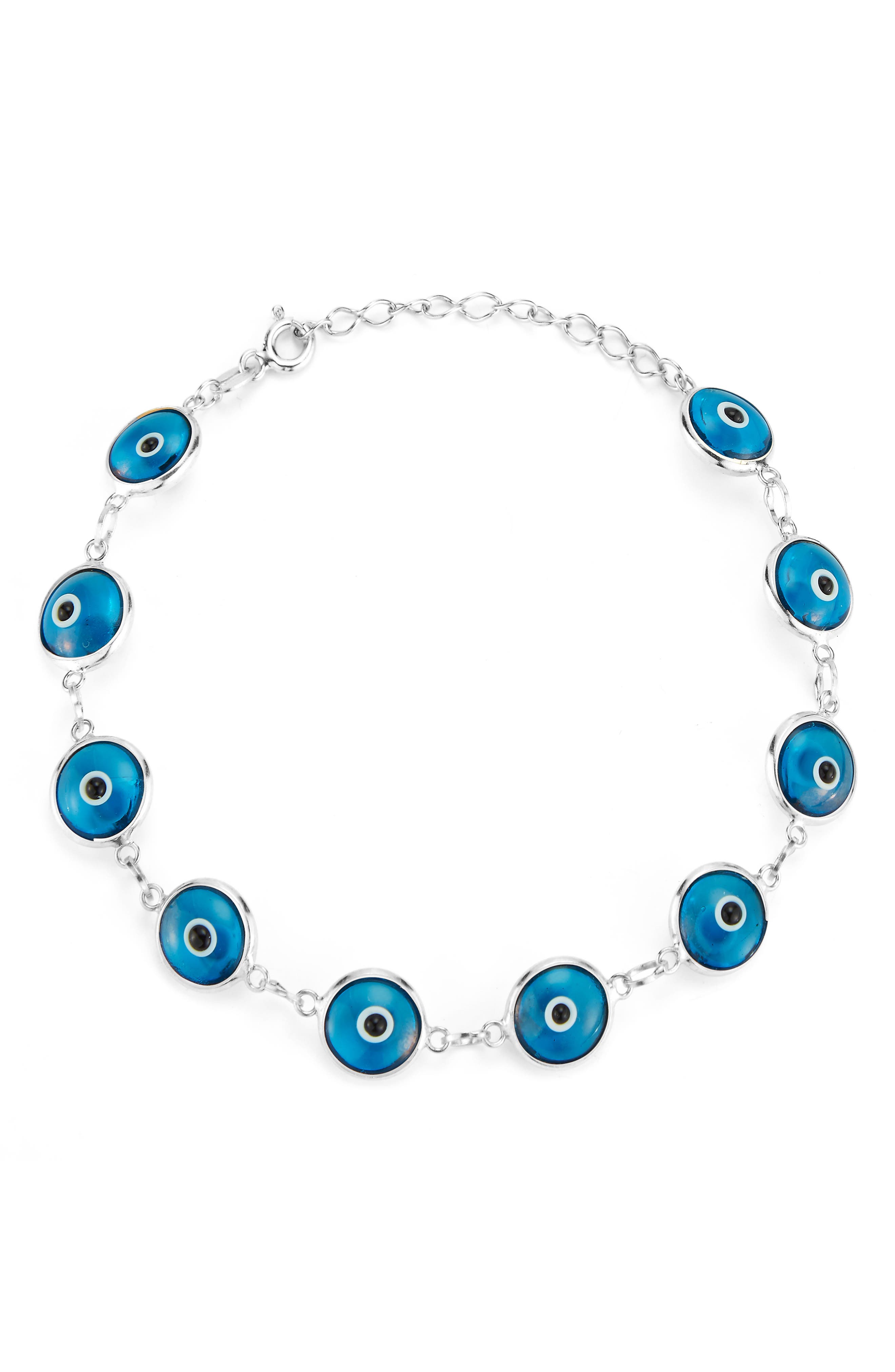 SPHERA MILANO Sterling Silver Evil Eye Bracelet