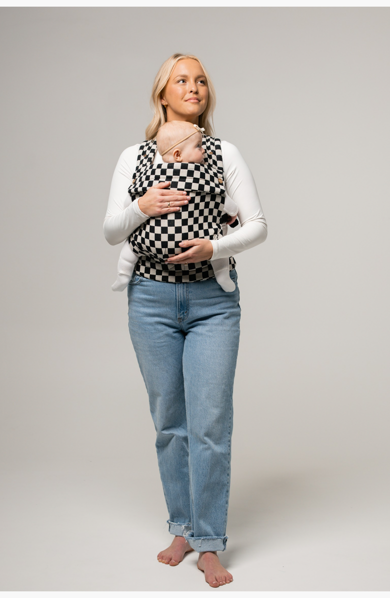 Mabē The Monarch Buckle Baby Carrier, Alternate, color, Ebony Check