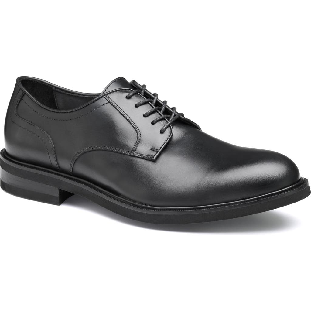 Johnston & Murphy Collection Johnston & Murphy Hartley Plain Toe Derby In Black