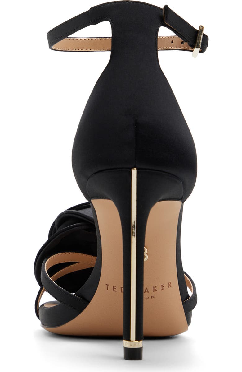 Ted Baker London Alia Rose Ankle Strap Sandal, Alternate, color, Black