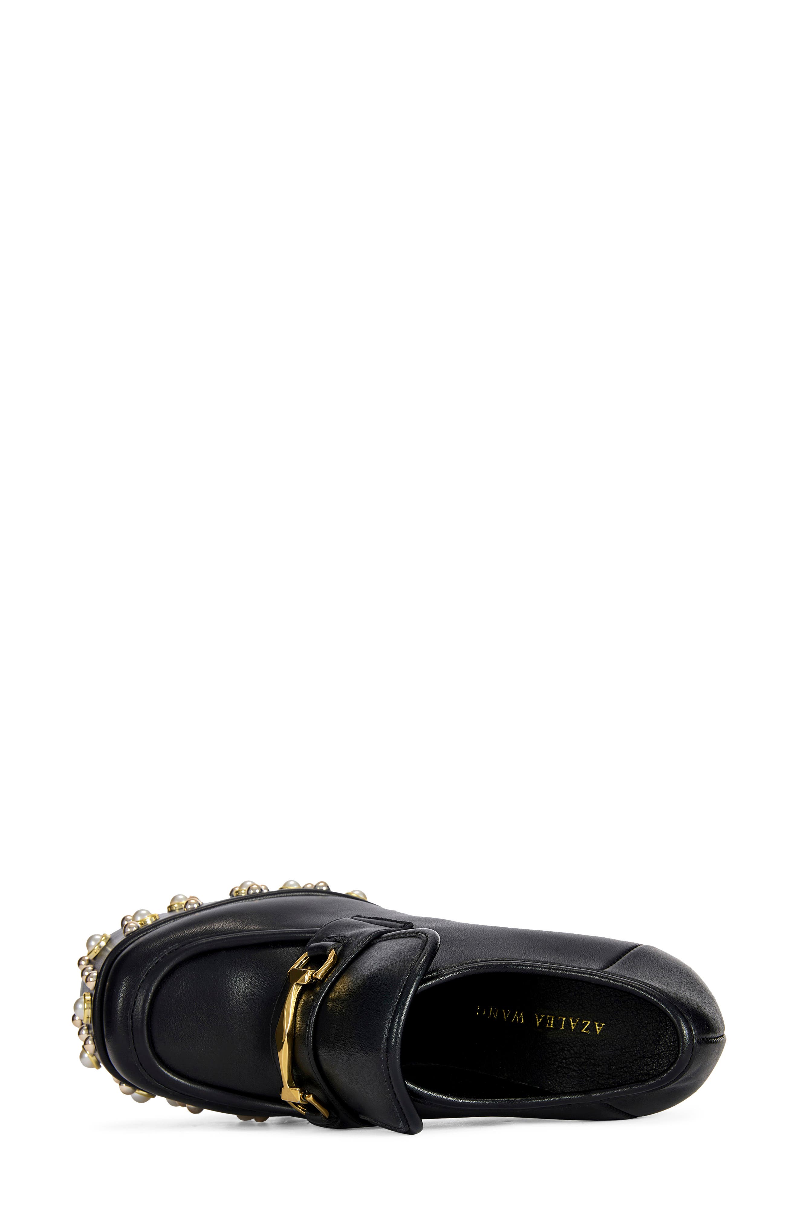 Justified Faux Leather Platform Pump, Alternate, color, BLACK