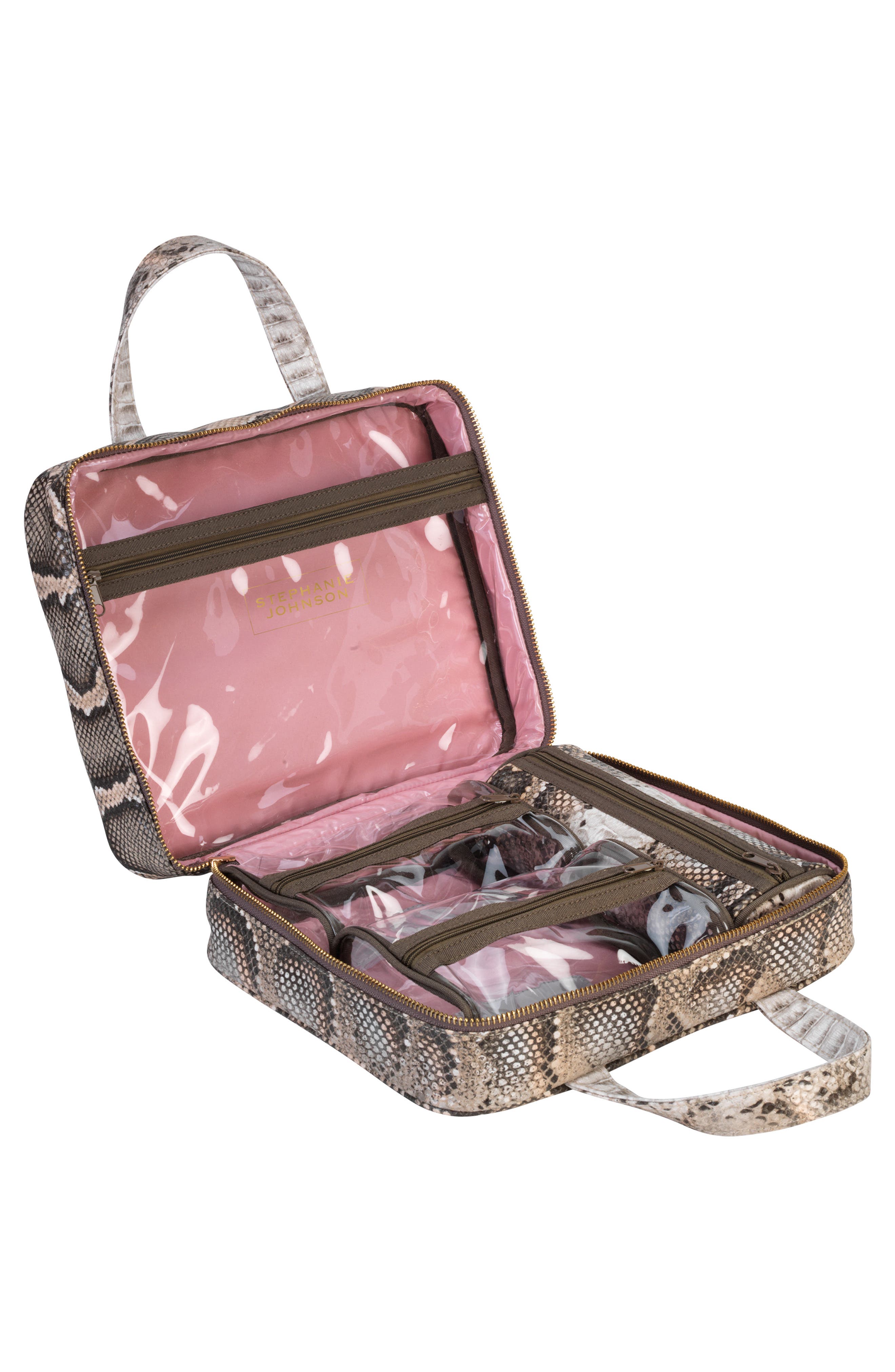 Java Coffee Martha Cosmetics Briefcase, Alternate, color, JAVA COFFEE