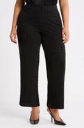 AK ANNE KLEIN Metallic Pull-On Wide Leg Pants