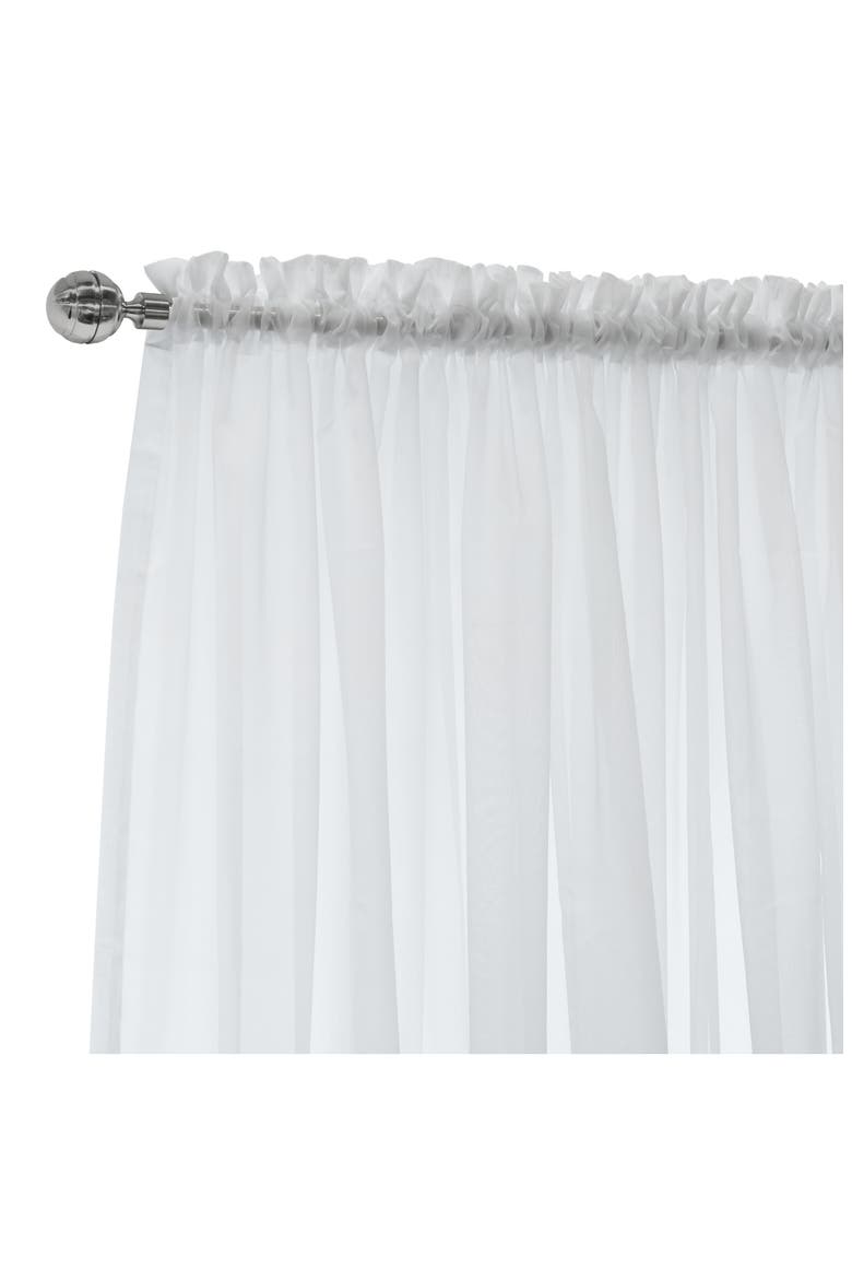 Single Indoor Curtain Panel, Alternate, color, WHITE