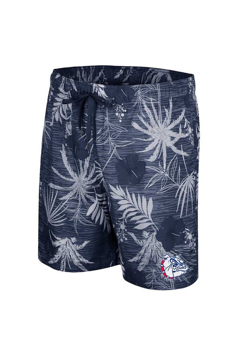 Men's Colosseum Navy Gonzaga Bulldogs What Else is New Swim Shorts, Alternate, color, Navy