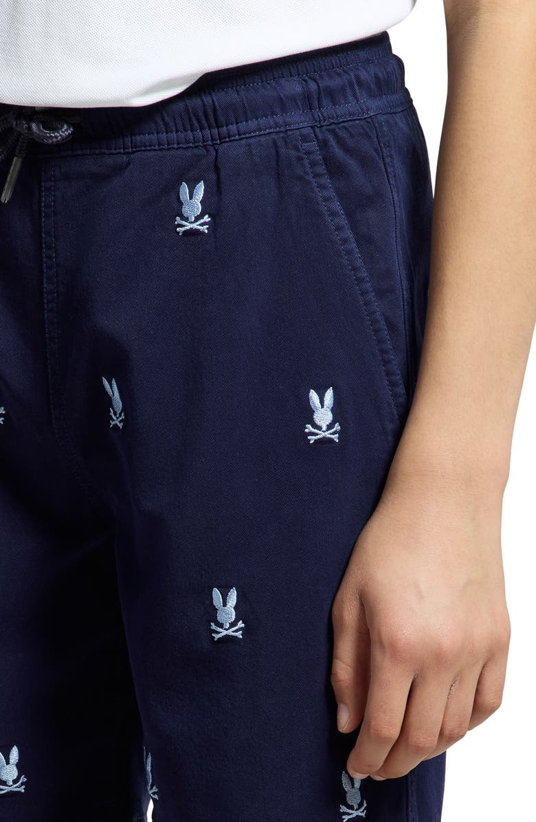 Psycho Bunny Kids' Willis Stretch Shorts, Alternate, color, Evening Blue