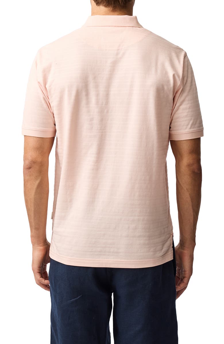 Rodd & Gunn Evans Bay Stripe Cotton Piqué Polo, Alternate, color, Coral