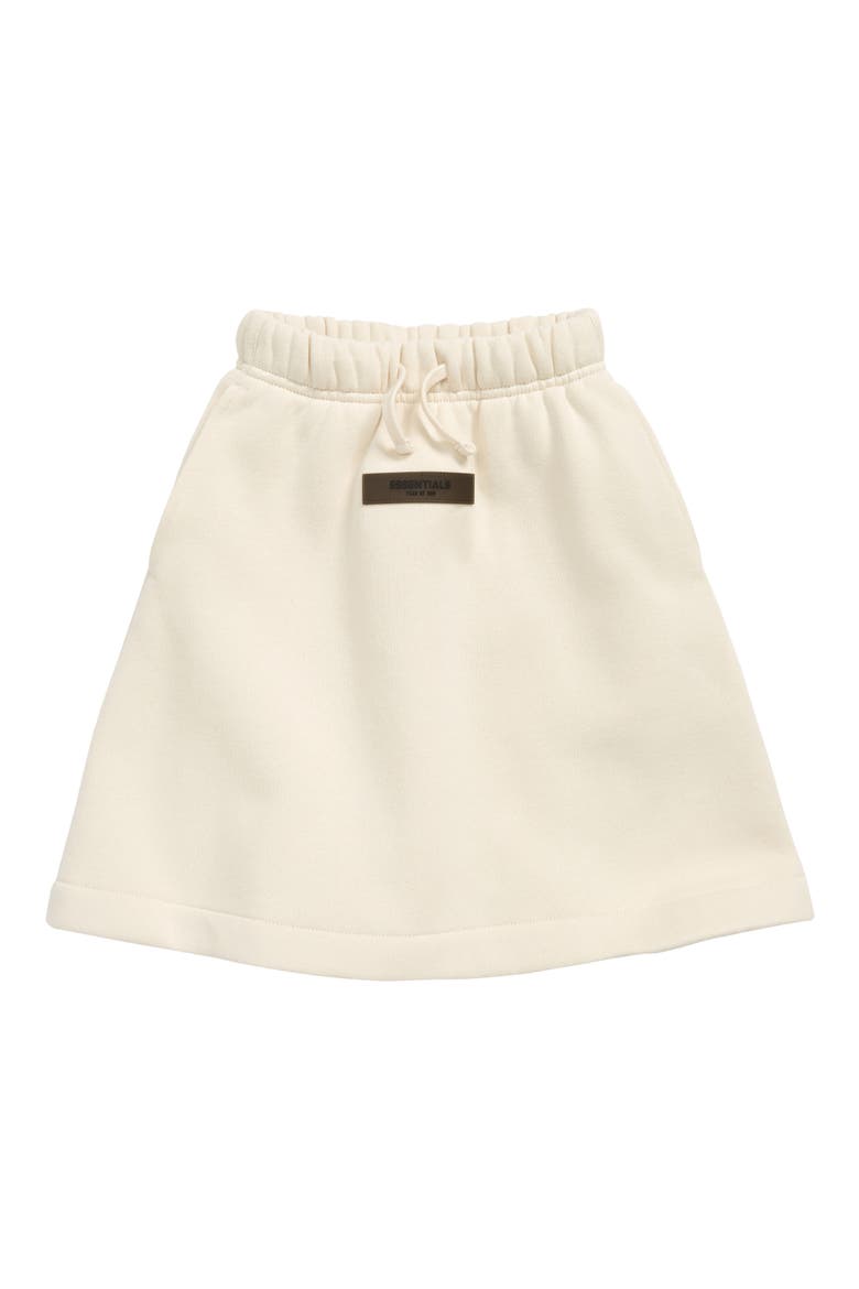 Kids' Fleece A-Line Skirt, Main, color, EGG SHELL