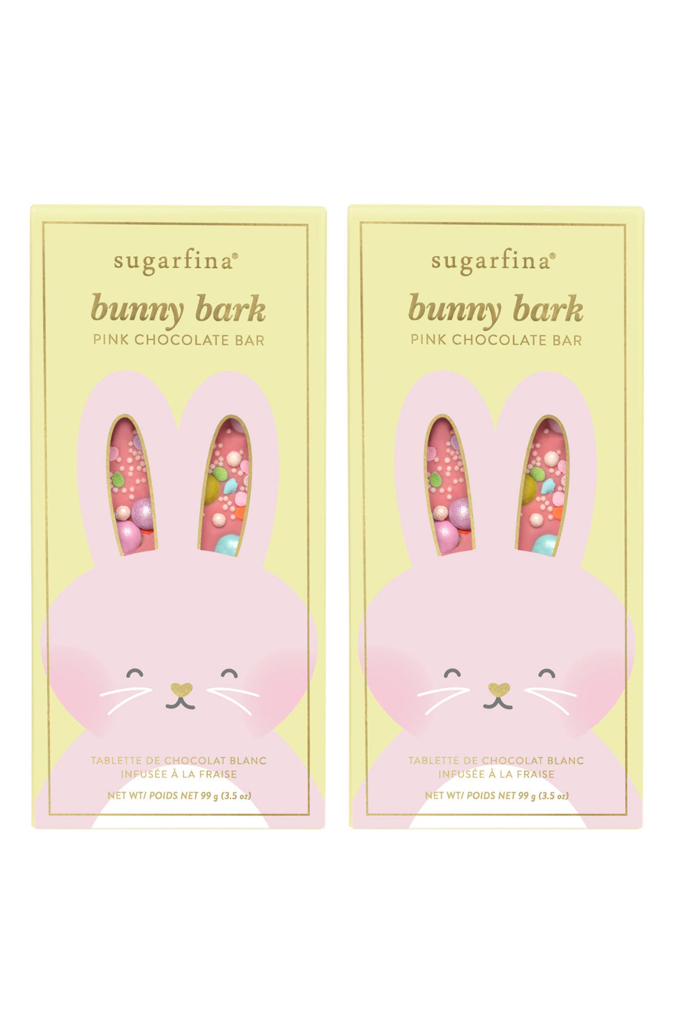 sugarfina Bunny Bark Set of 2 Pink Chocolate Bars | Nordstromrack