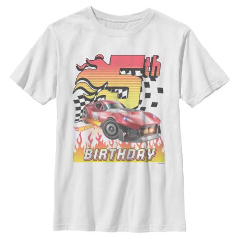 Boy's Hot Wheels GT Scorcher 5th Birthday  Graphic T-Shirt