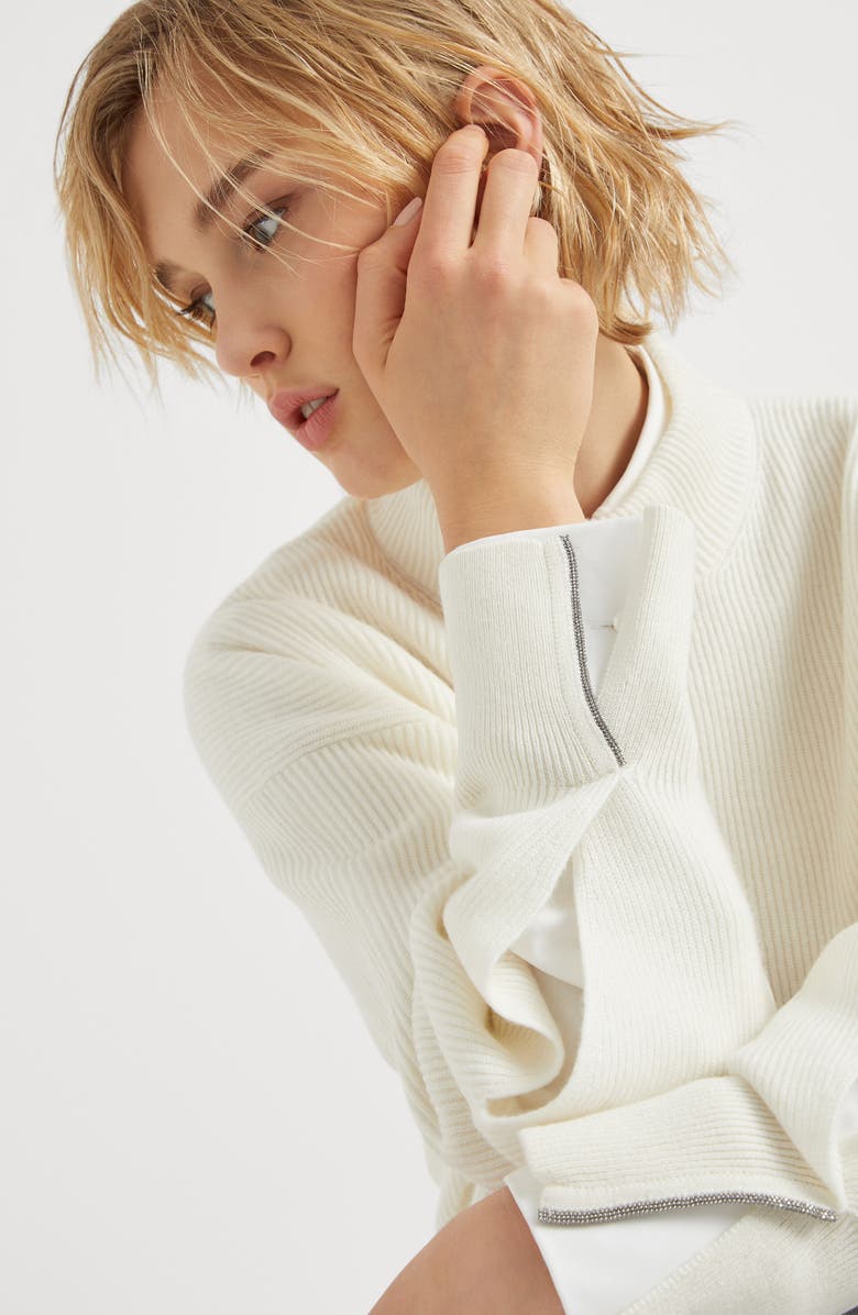 Brunello Cucinelli Cashmere sweater with monili, Alternate, color, 
