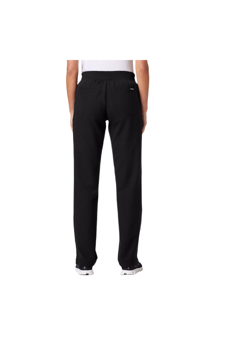JAANUU Xenos Women's 5-Pocket Classic Mid-Rise Scrub Pant, Alternate, color, Black