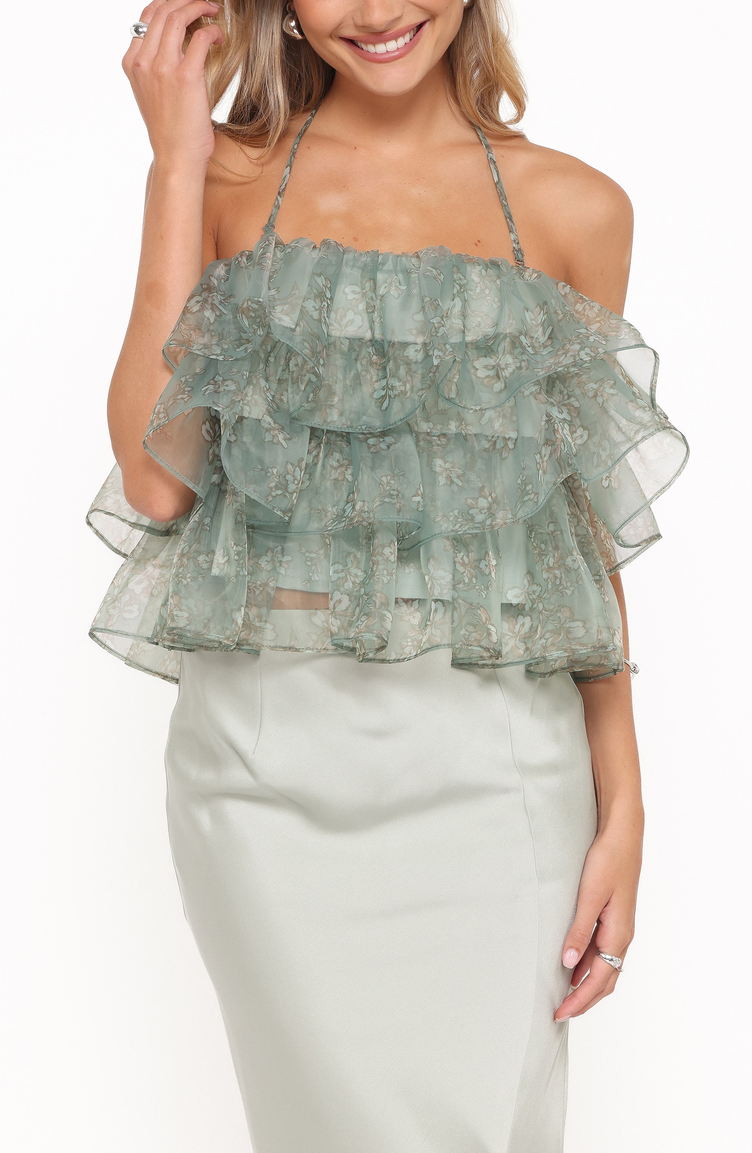selected MINT GREEN FLORAL