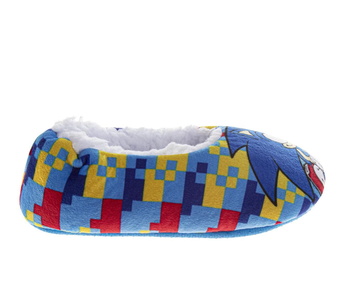 SEGA Sonic The Hedgehog Slippers, Alternate, color, Blue