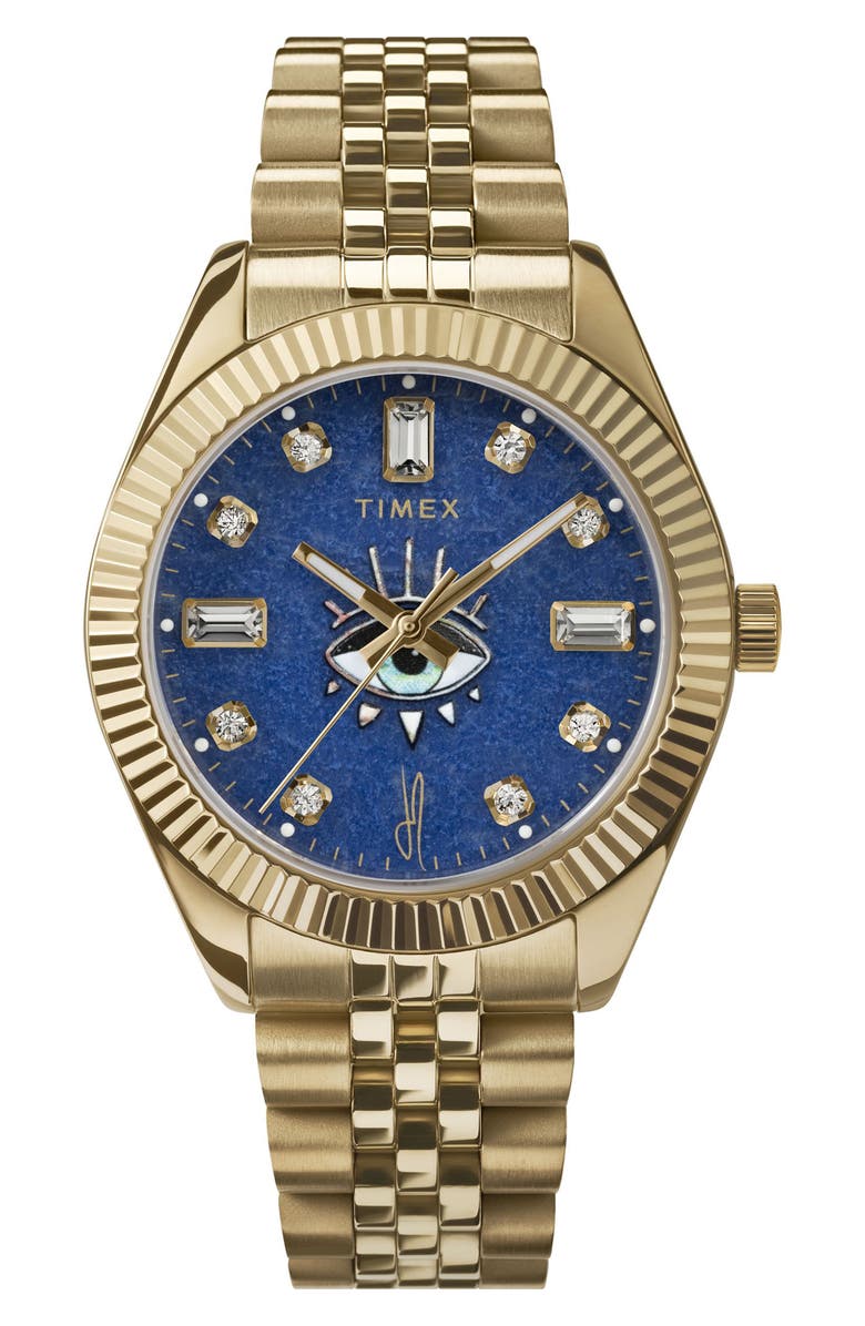 Timex<sup>®</sup> x Jacquie Aiche Crystal Bracelet Watch, 36mm, Main, color, 