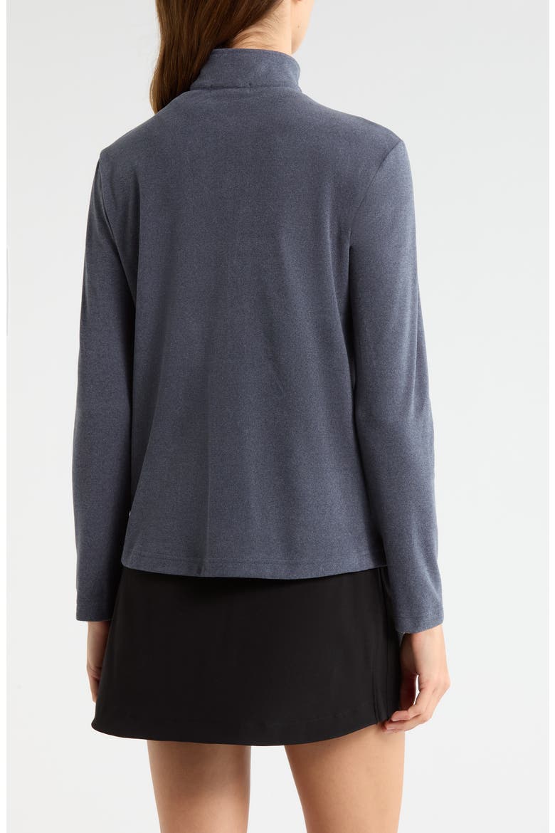 Emily Zip-Up Sweatshirt, Alternate, color, NAVY-HEATHER