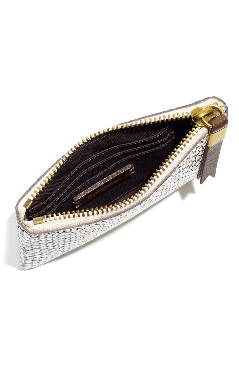 Madewell The Cobra Embossed Edition Leather Pouch Wallet, Alternate, color, 