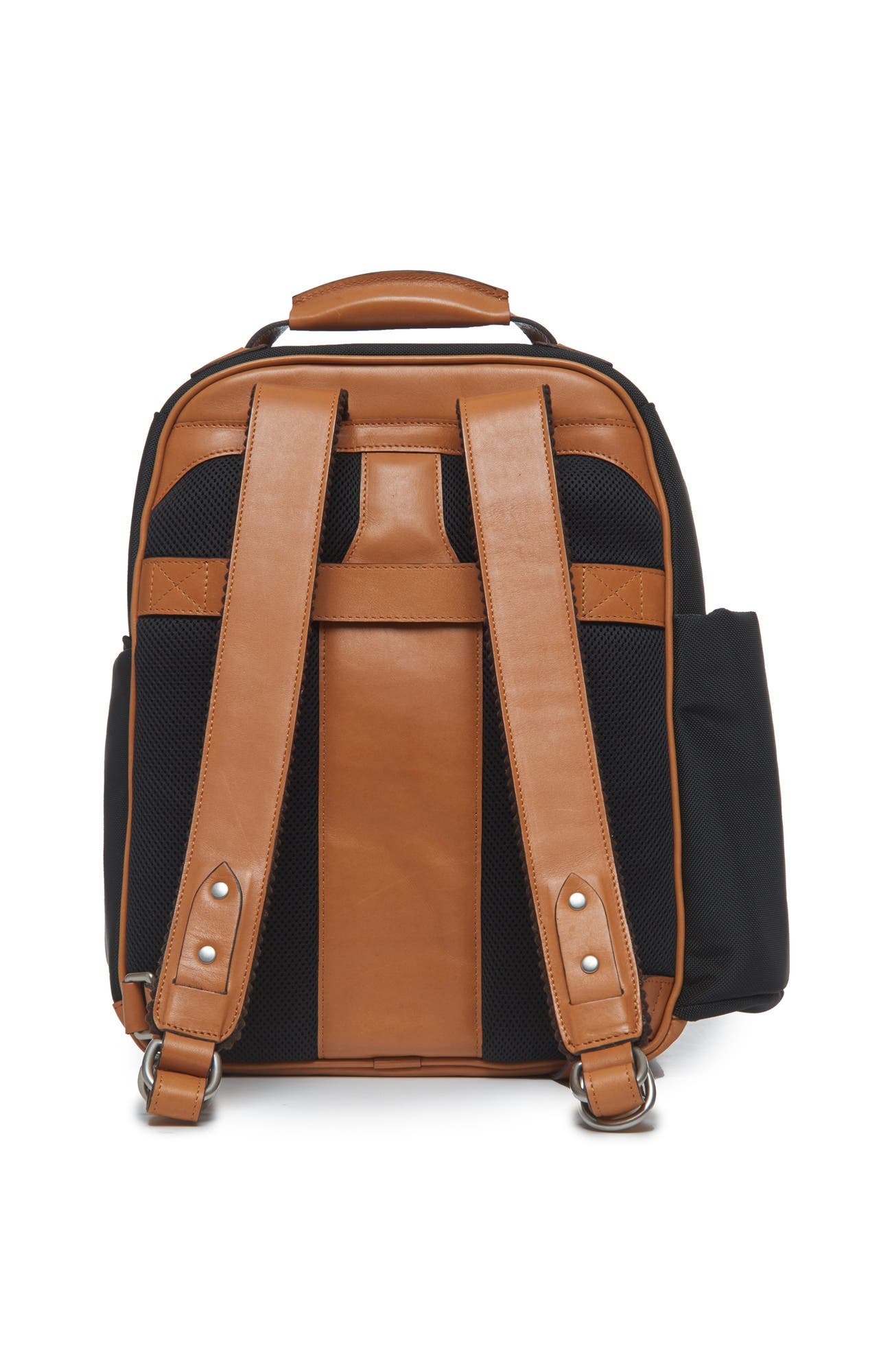 Mason Workday Ballistic Nylon and Leather Backpack, Alternate, color, Black