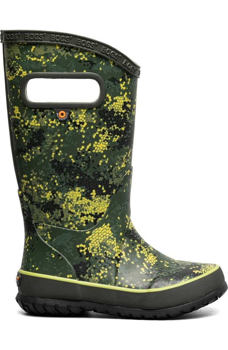 Bogs Microcamo Print Waterproof Rain Boot, Alternate, color,