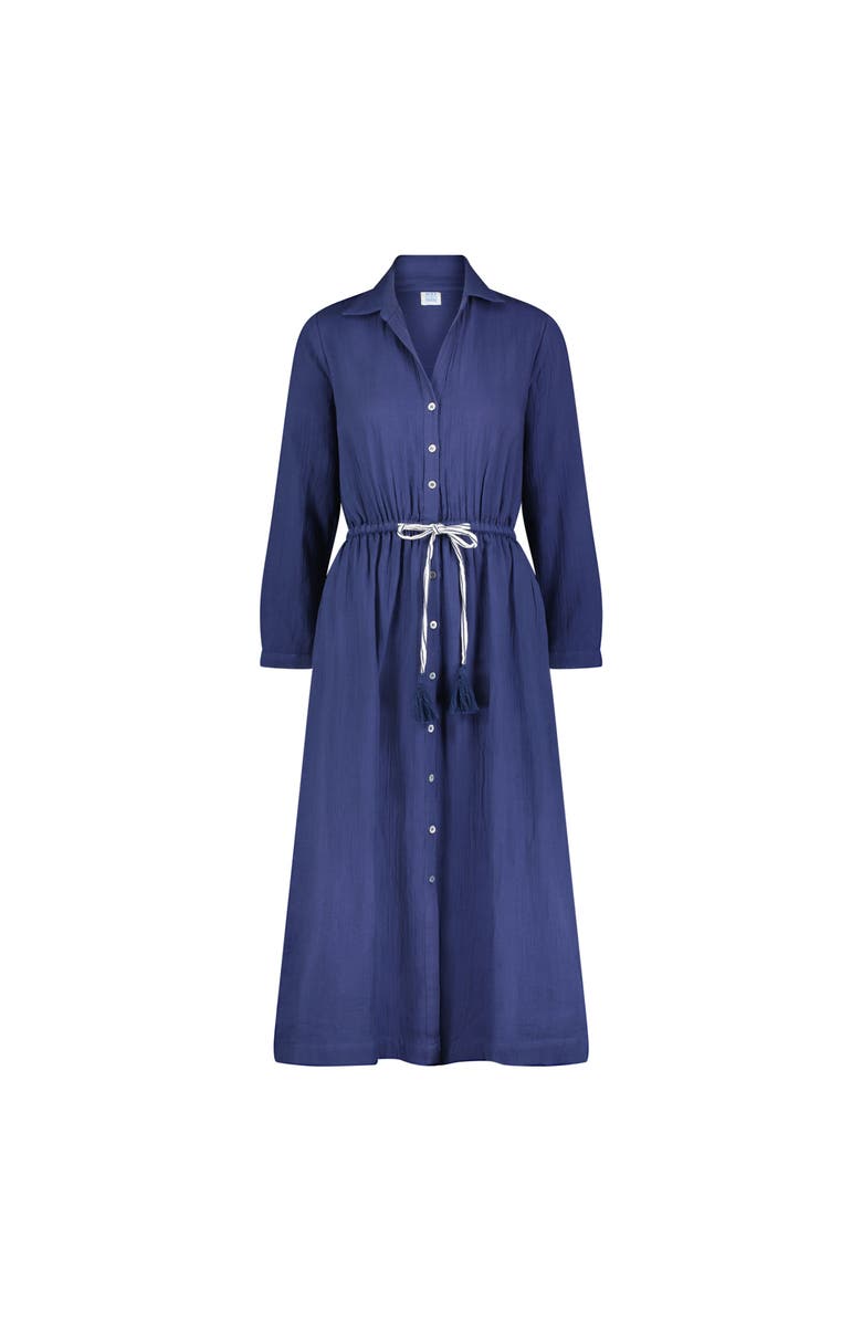 Mer St. Barth Anais Women's Shirtdress, Main, color, Blue