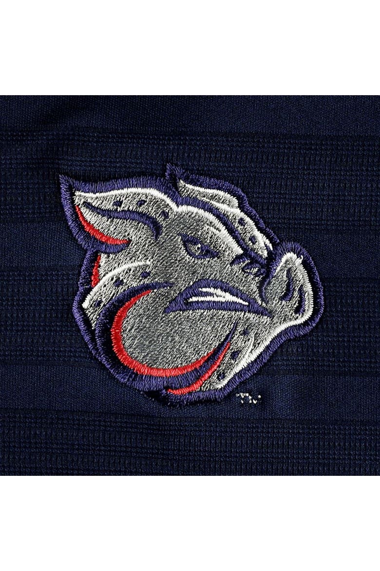 Men's Champion Navy Lehigh Valley IronPigs Textured Solid Polo, Alternate, color, Navy