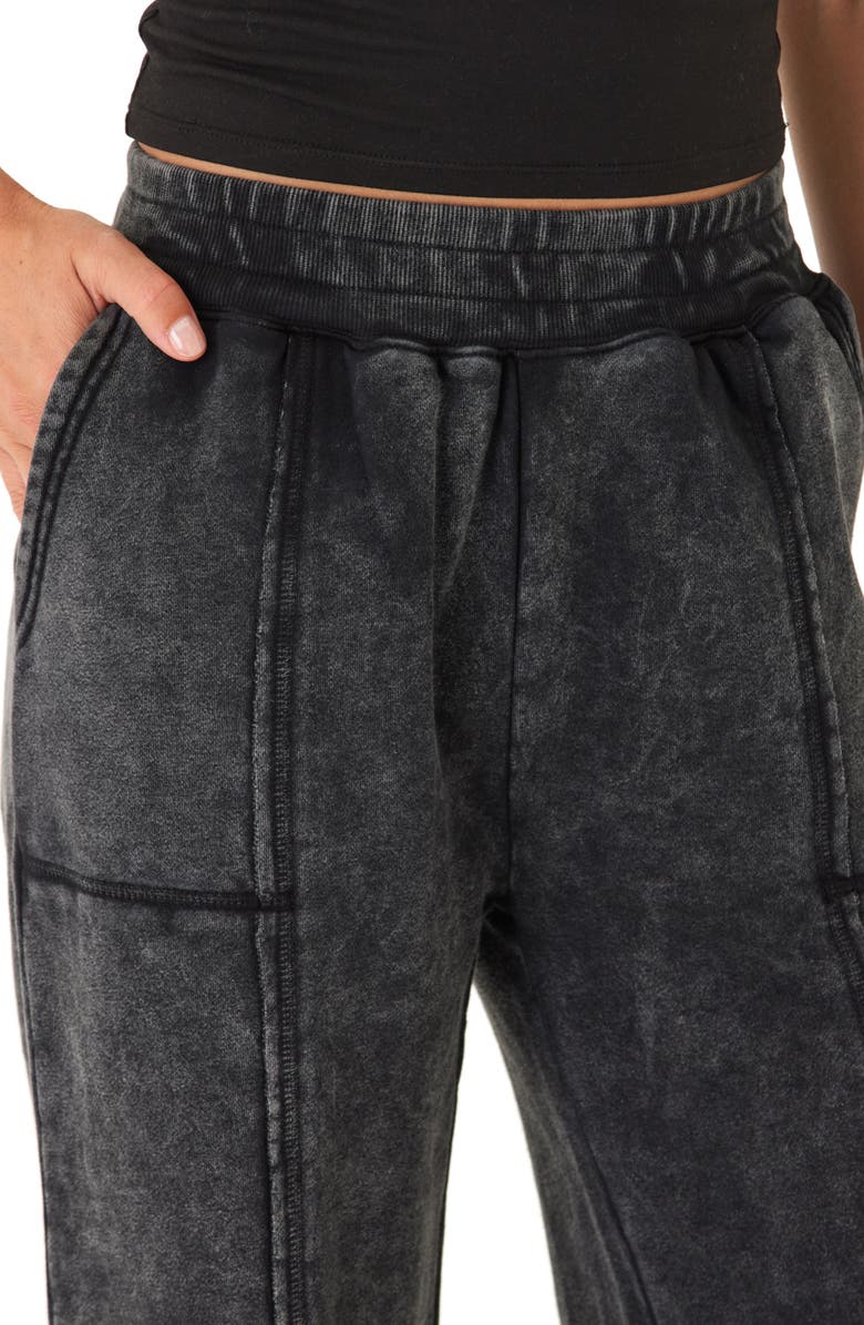 Threads 4 Thought Hester Mineral Wash Wide Leg Pant, Alternate, color, Black