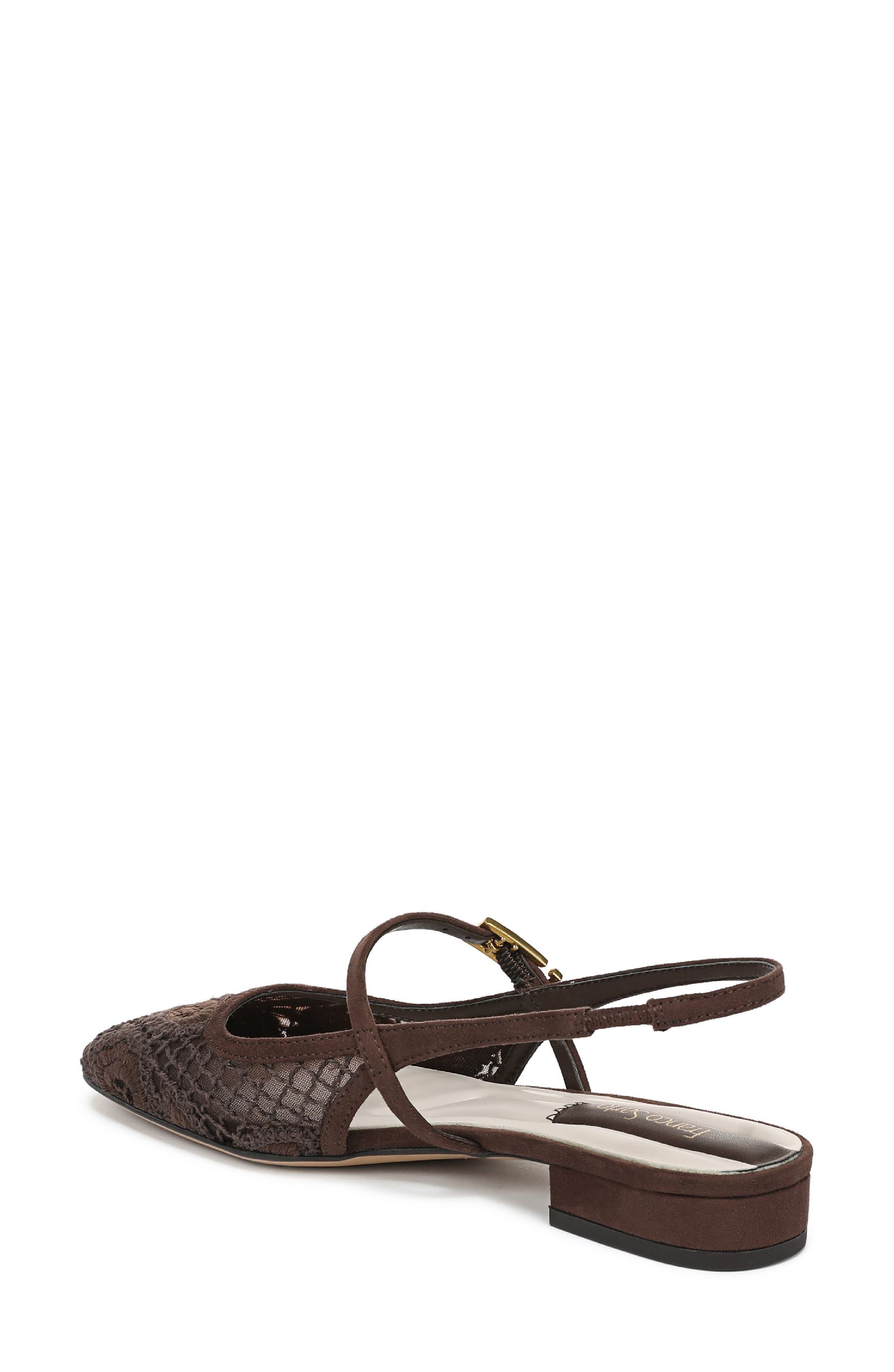 Franco Sarto Destin Slingback Flat, Alternate, color, Umber Brown