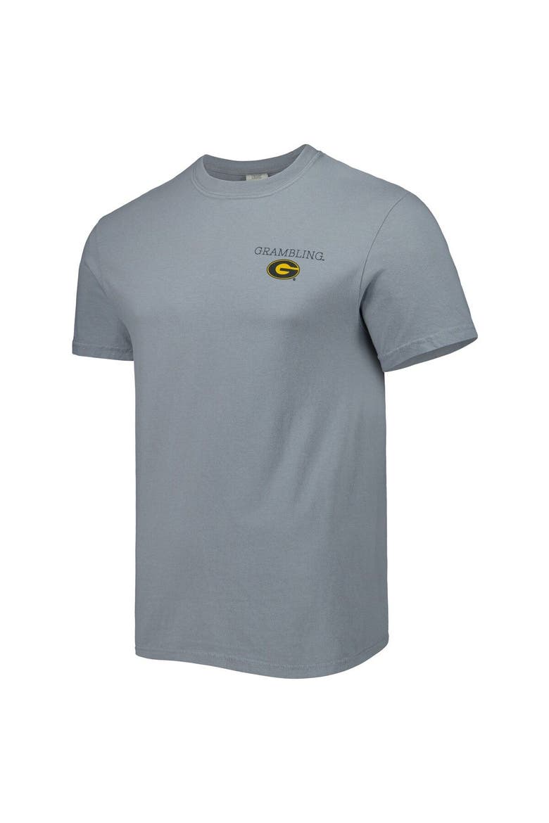 Men's Gray Grambling Tigers Campus Scenery Comfort Color T-Shirt, Alternate, color, Gray