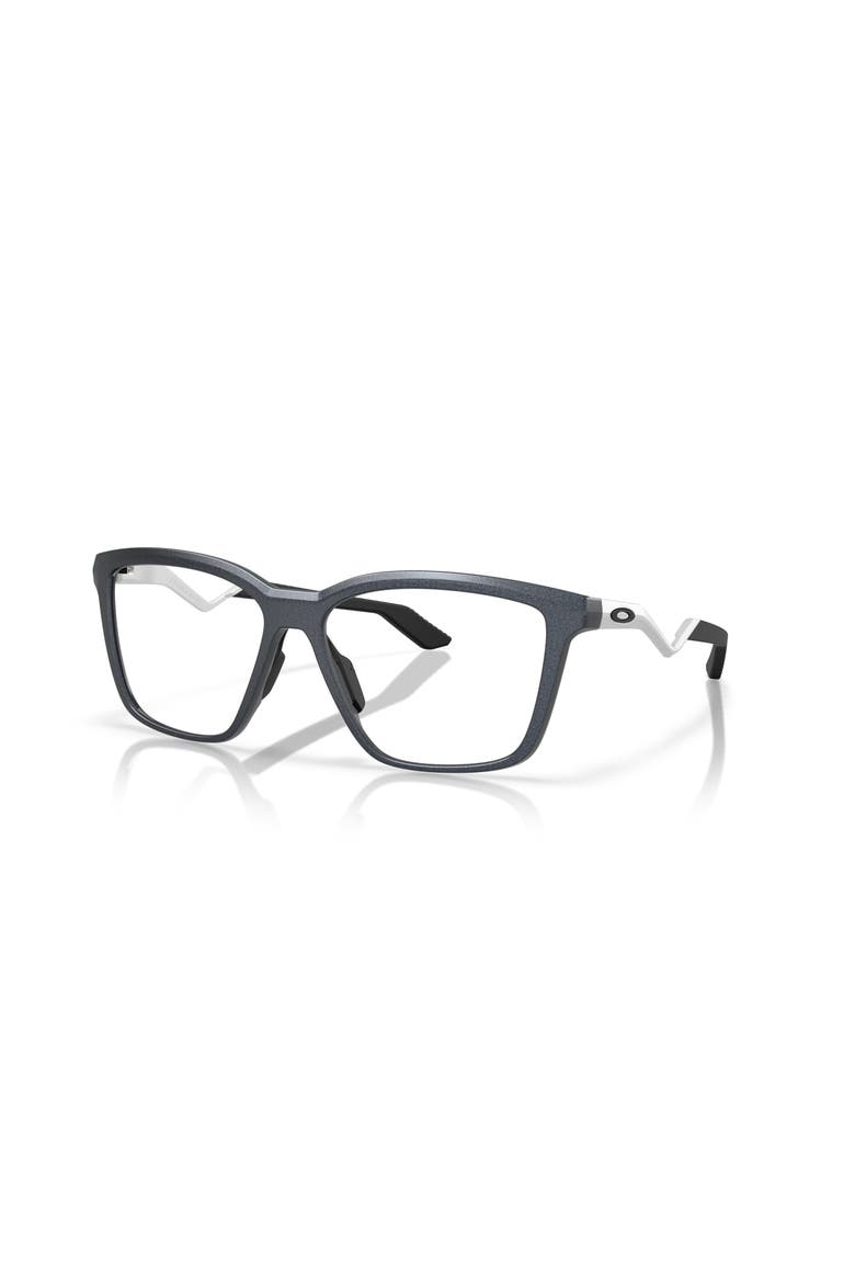 57mm Square optical glasses, Main, color, Black/ Silver