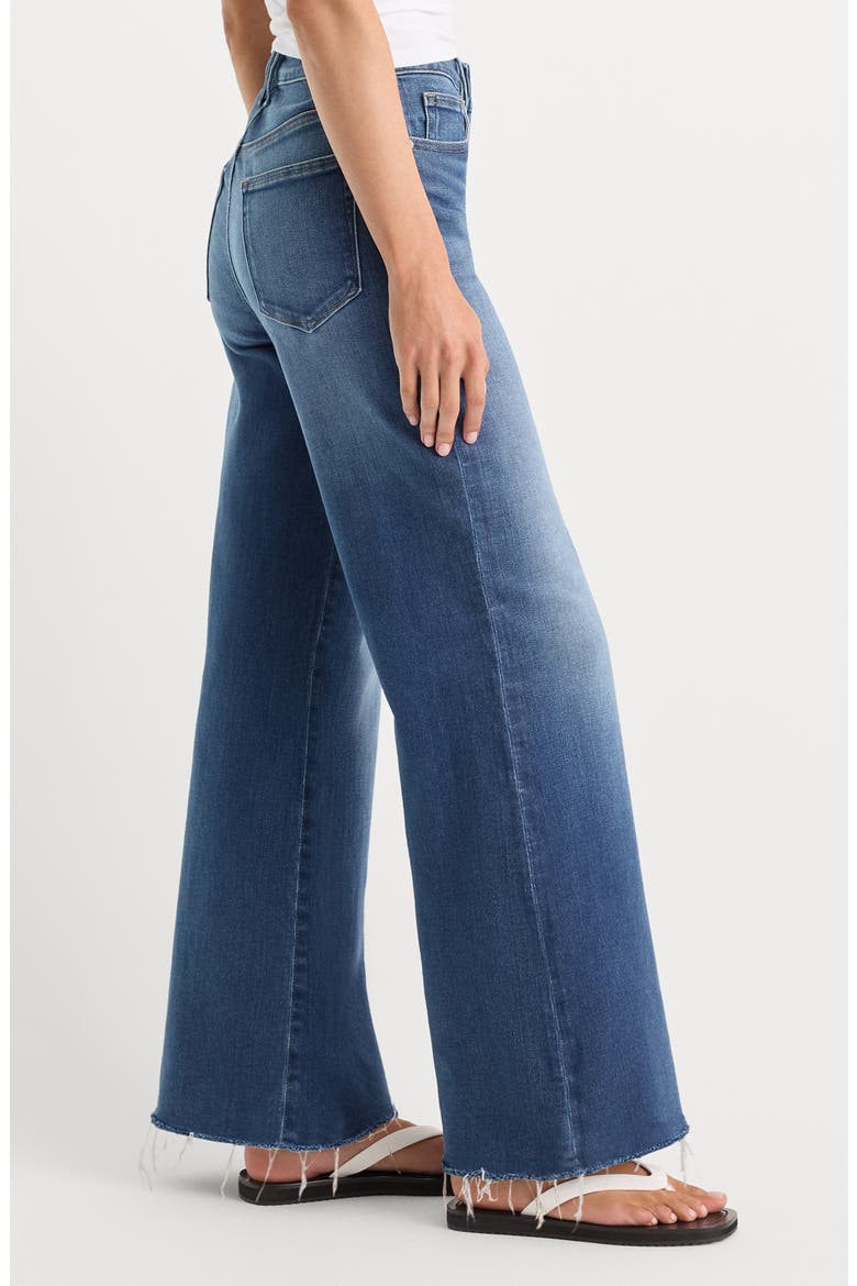 Soft-Tech Good Waist High Waist Wide Leg Palazzo Ankle Jeans, Alternate, color, INDIGO1233