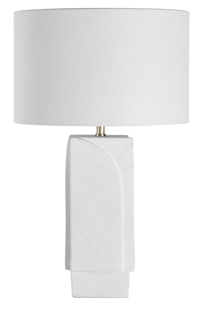 Renwil Scavo Ceramic Table Lamp, Main, color, White
