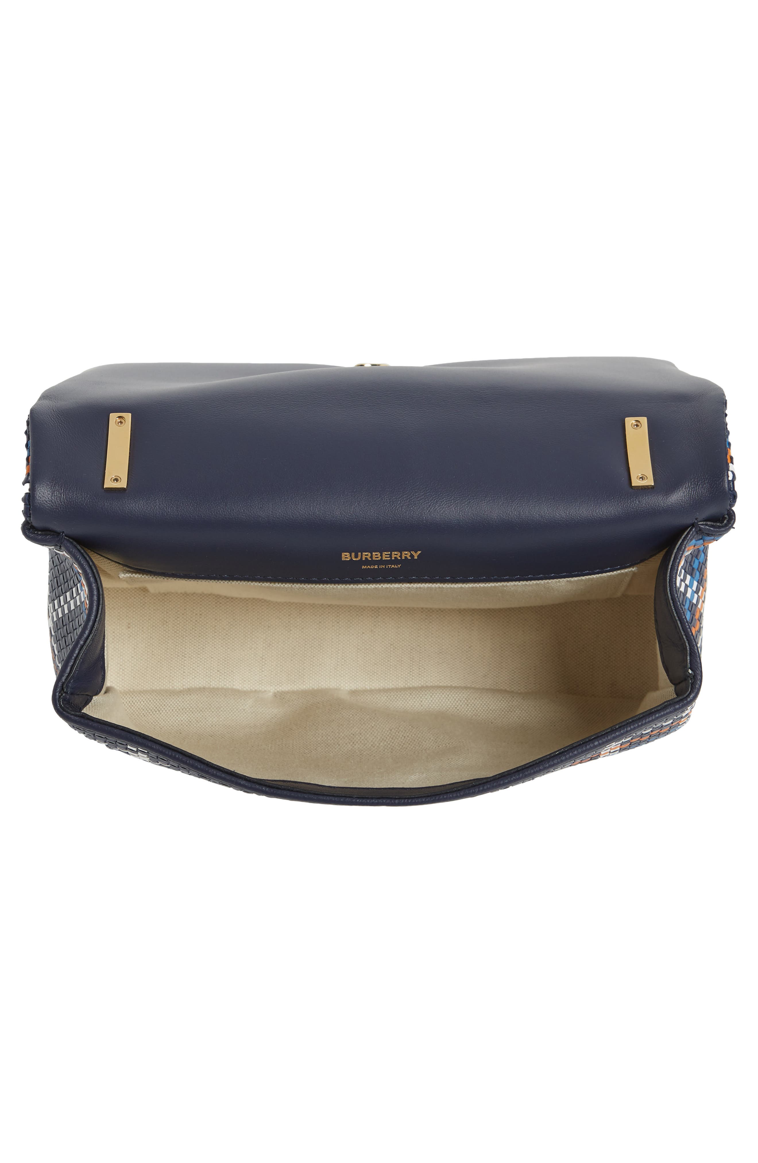 Burberry Small Lola Latticed Leather Bag, Alternate, color, 