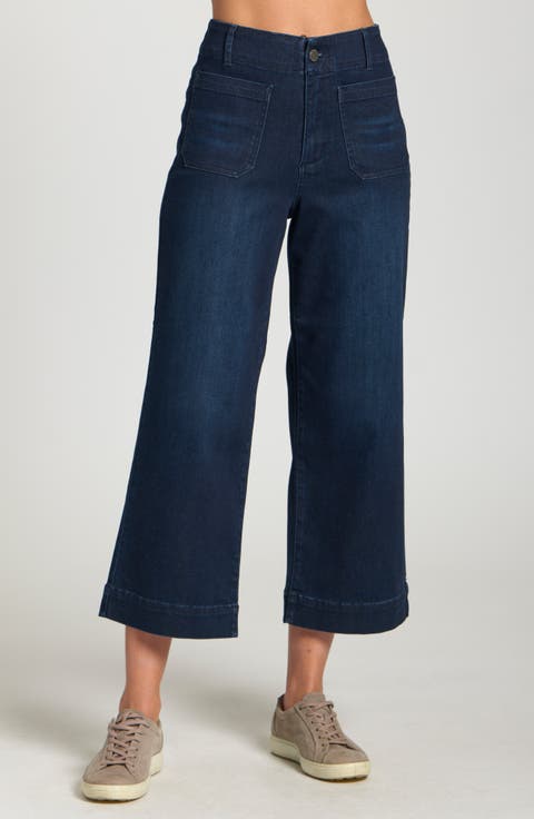 Wide Leg Ankle Jeans