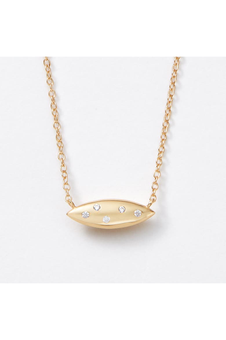 Viola Reversible Gold Pearl and Topaz Necklace, Alternate, color, Gold