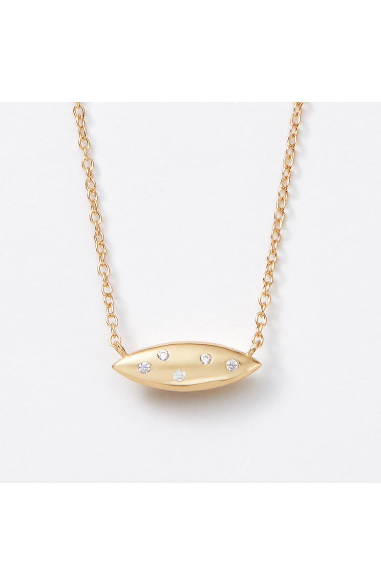 Sara Patino Viola Reversible Gold Pearl and Topaz Necklace, Alternate, color, Gold