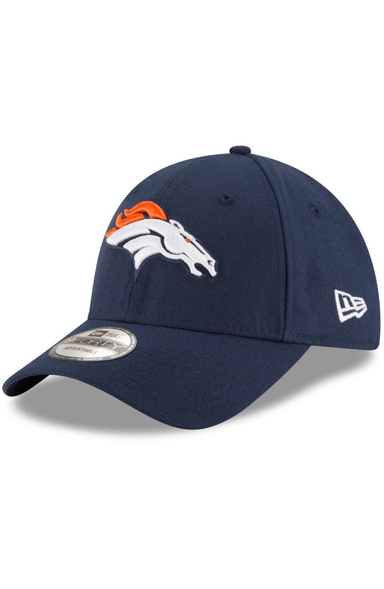 New Era Men's New Era Navy Denver Broncos The League 9FORTY Adjustable Hat, Main, color, 