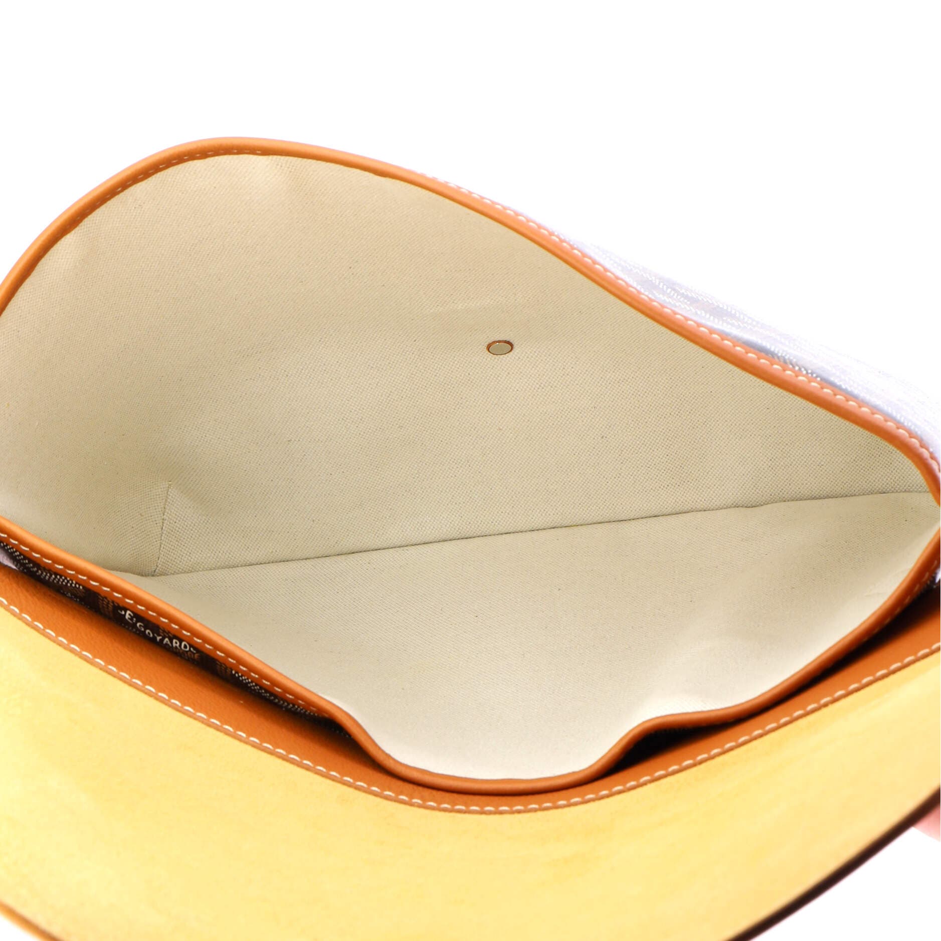 Pre-Owned Goyard Coursier Messenger Bag Coated Canvas and Leather, Alternate, color, Brown