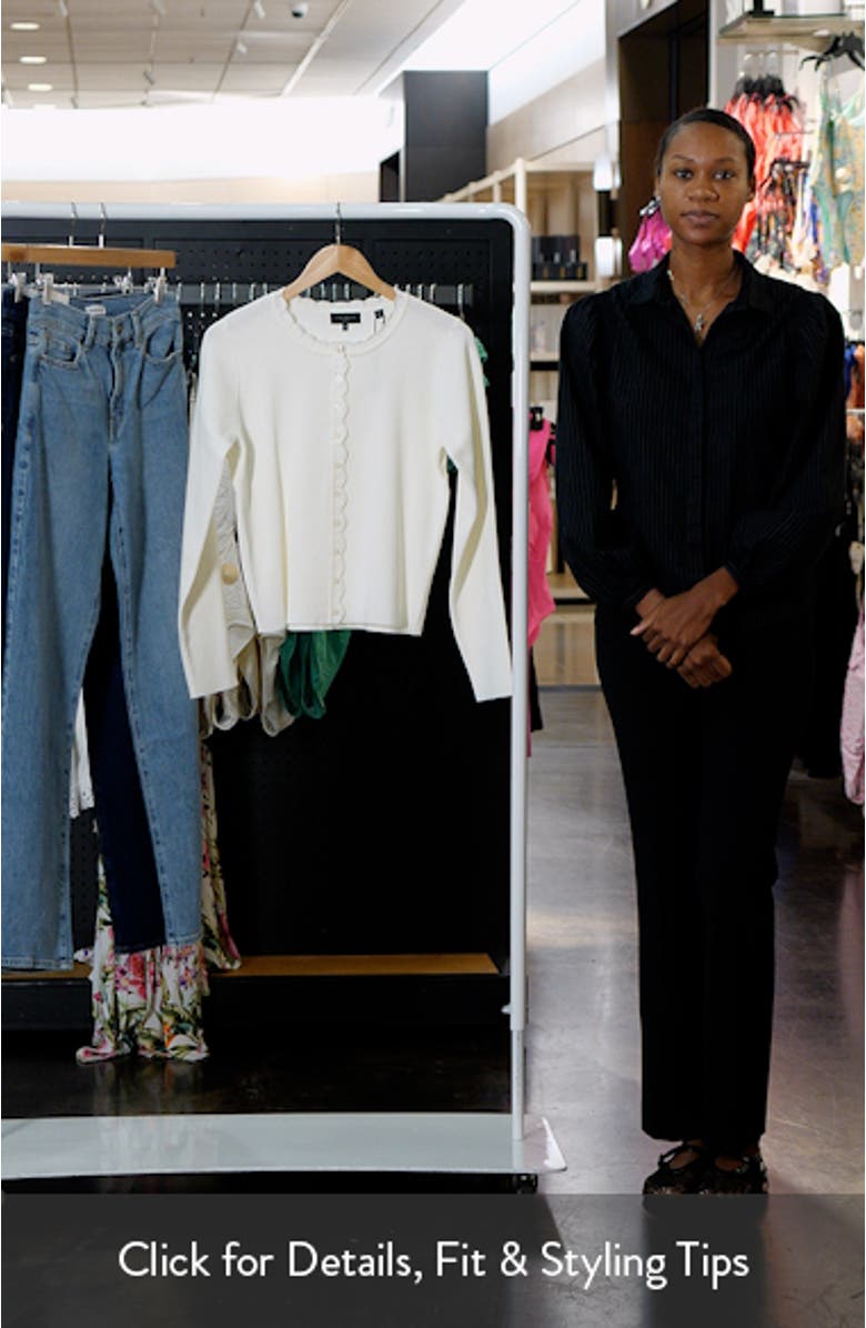 Scallop Detail Cardigan, sales video thumbnail