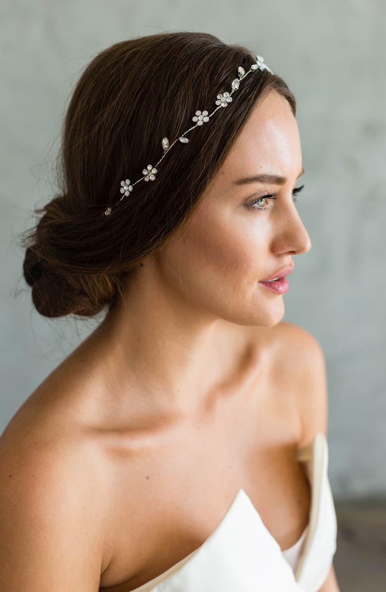 Brides & Hairpins Elsa Halo, Alternate, color, Silver