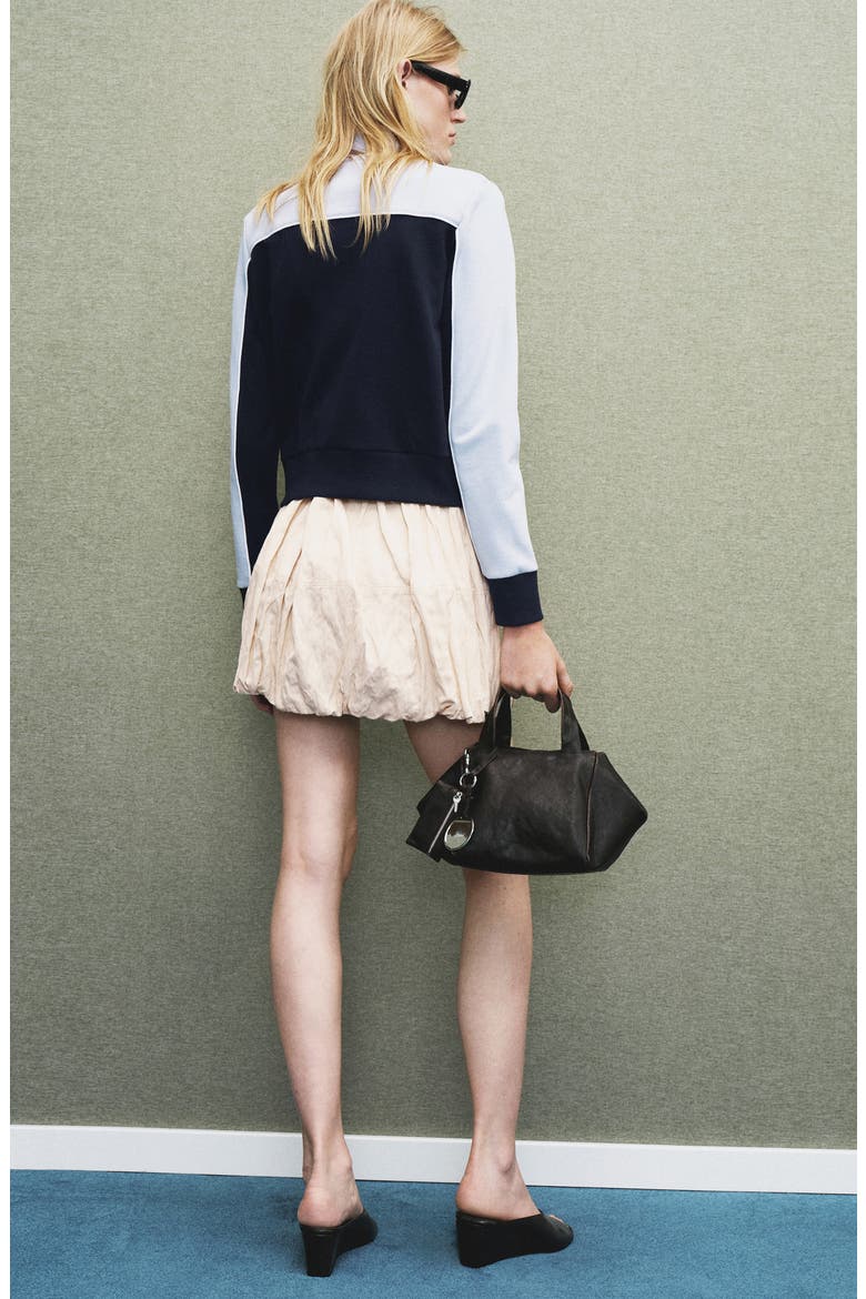 Two-Tone Zip Front Jacket, Alternate, color, BLUE