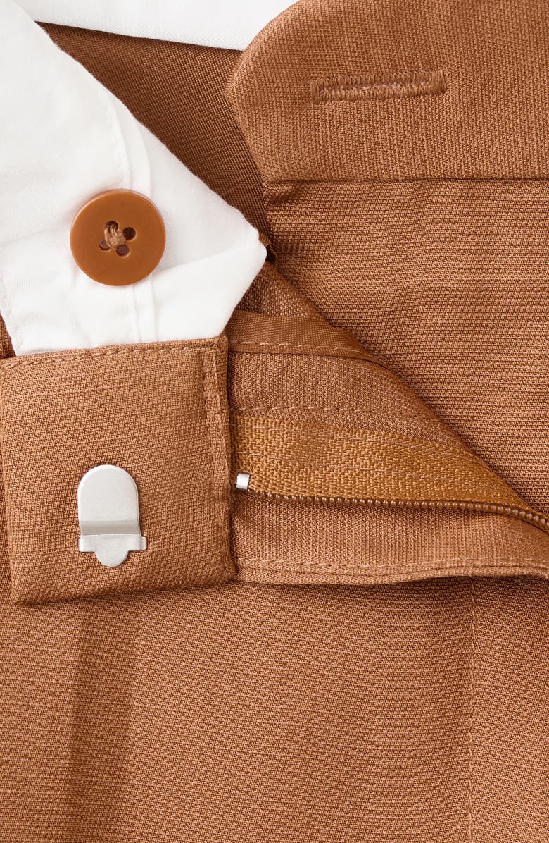 MANGO Minesota Pleated Pants, Alternate, color, Russet