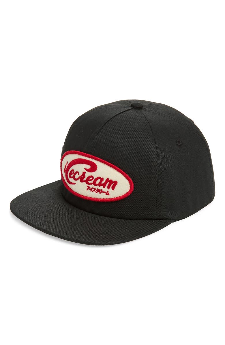 ICECREAM Big 'C' Adjustable Snapback Cap, Main, color, Black