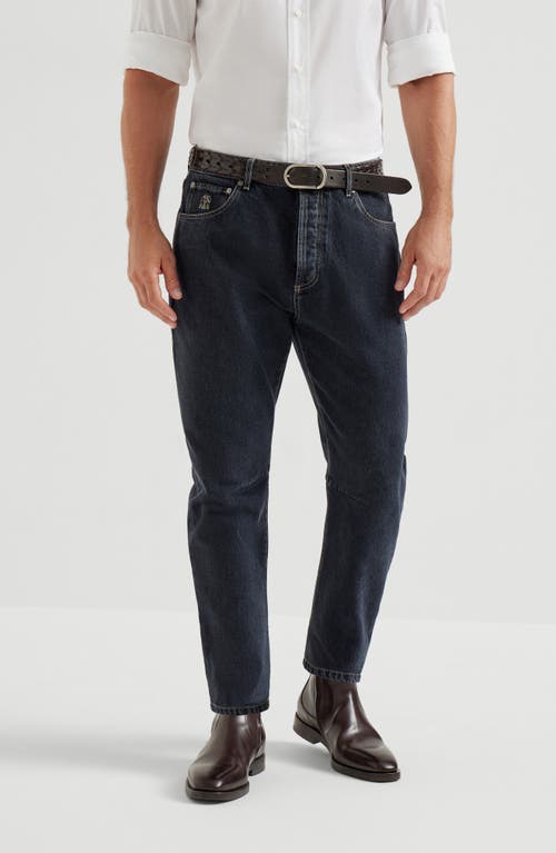 Brunello Cucinelli Leisure Fit Five-pocket Trousers In Gray