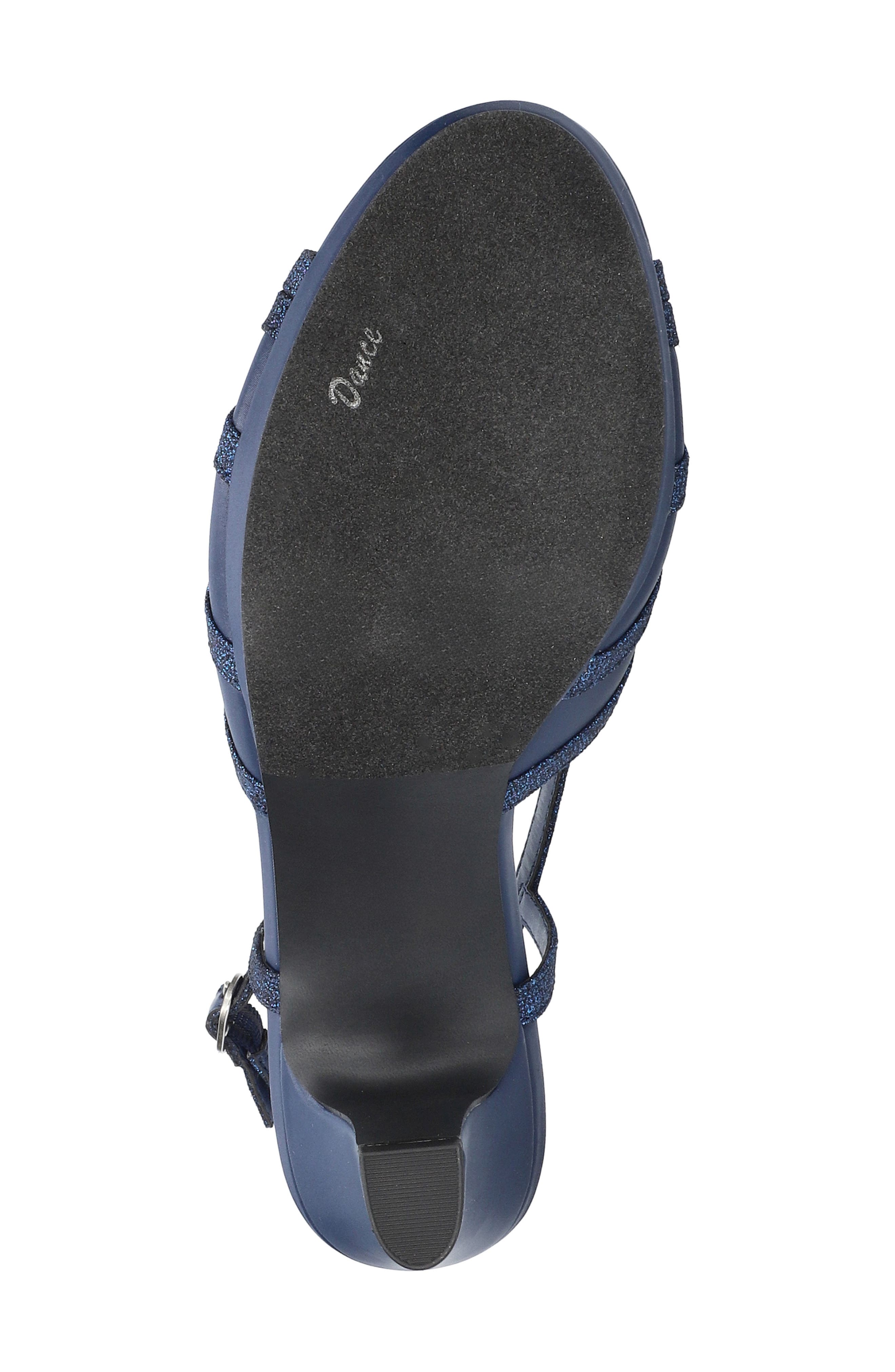 Nell Sandal, Alternate, color, NAVY SATIN