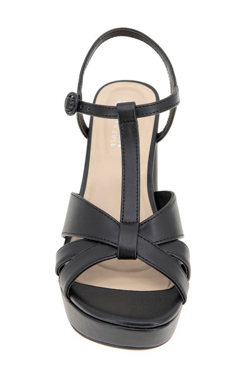 Reaction Kenneth Cole Reina T-strap Platform Sandal In Black