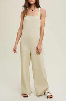 WISHLIST Square Neck Sleeveless Scuba Jumpsuit