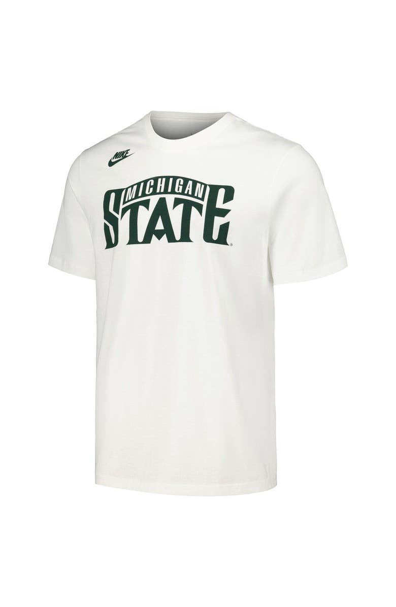 Nike Men's Nike White Michigan State Spartans Basketball Retro 2-Hit T-Shirt, Alternate, color, White